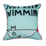 OUTDOOR CUSHION COVER - KEEP SWIMMING