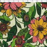 HARMONY COTTON SMOCKING - LARGE TROPICAL FLORAL