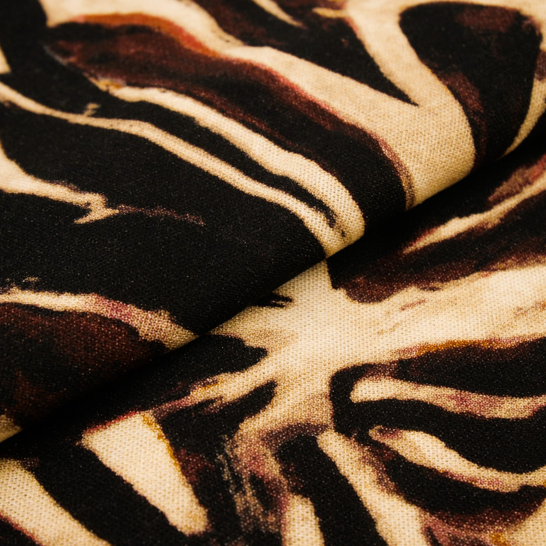 SAVANNAH - RAYON LINEN PRINTS - TROPICAL LEAVES