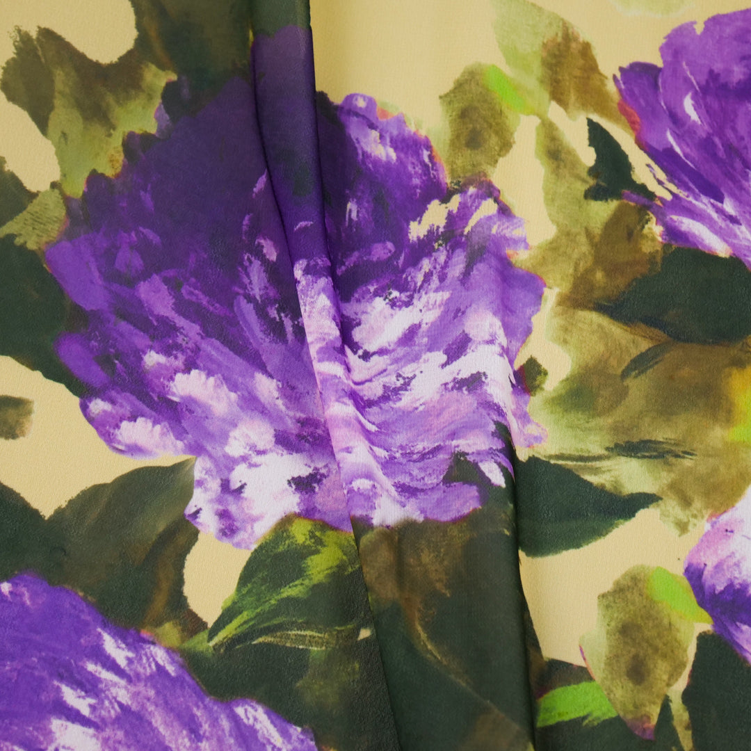 GEMINI COLLECTION - CHIFFON TWIN PRINTS - WATERCOLOR ROSES