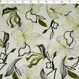 GEMINI COLLECTION - SATIN TWIN PRINTS - ABSTRACT MONOTONE FLORAL