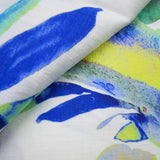 BOREALIS OASIS - SLUB PRINTS - ABSTRACT WATERCOLOR LEAVES