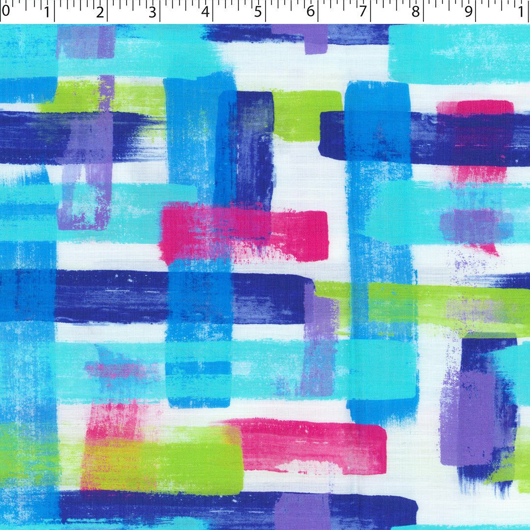 BOREALIS OASIS - SLUB PRINTS - PAINT STROKES