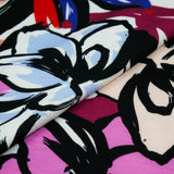 SANTIAGO - SLUB KNIT PRINTS - ABSTRACT FLORAL