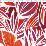 SUNSET SERENADE - SLUB KNIT PRINTS - ABSTRACT LEAVES