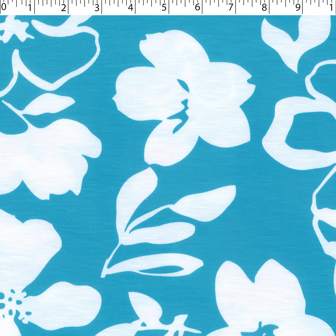 BOREALIS OASIS - SLUB KNIT PRINTS - FLAT FLORAL