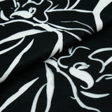 SANTIAGO - SLUB KNIT PRINTS - MONOTONE FLORAL