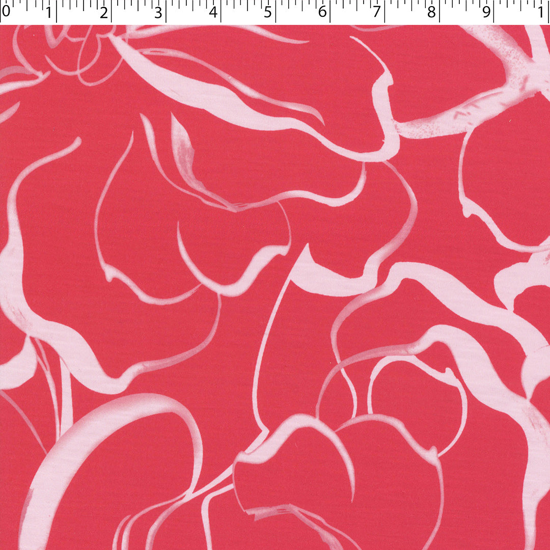 SANTIAGO - SLUB KNIT PRINTS - MONOTONE FLORAL