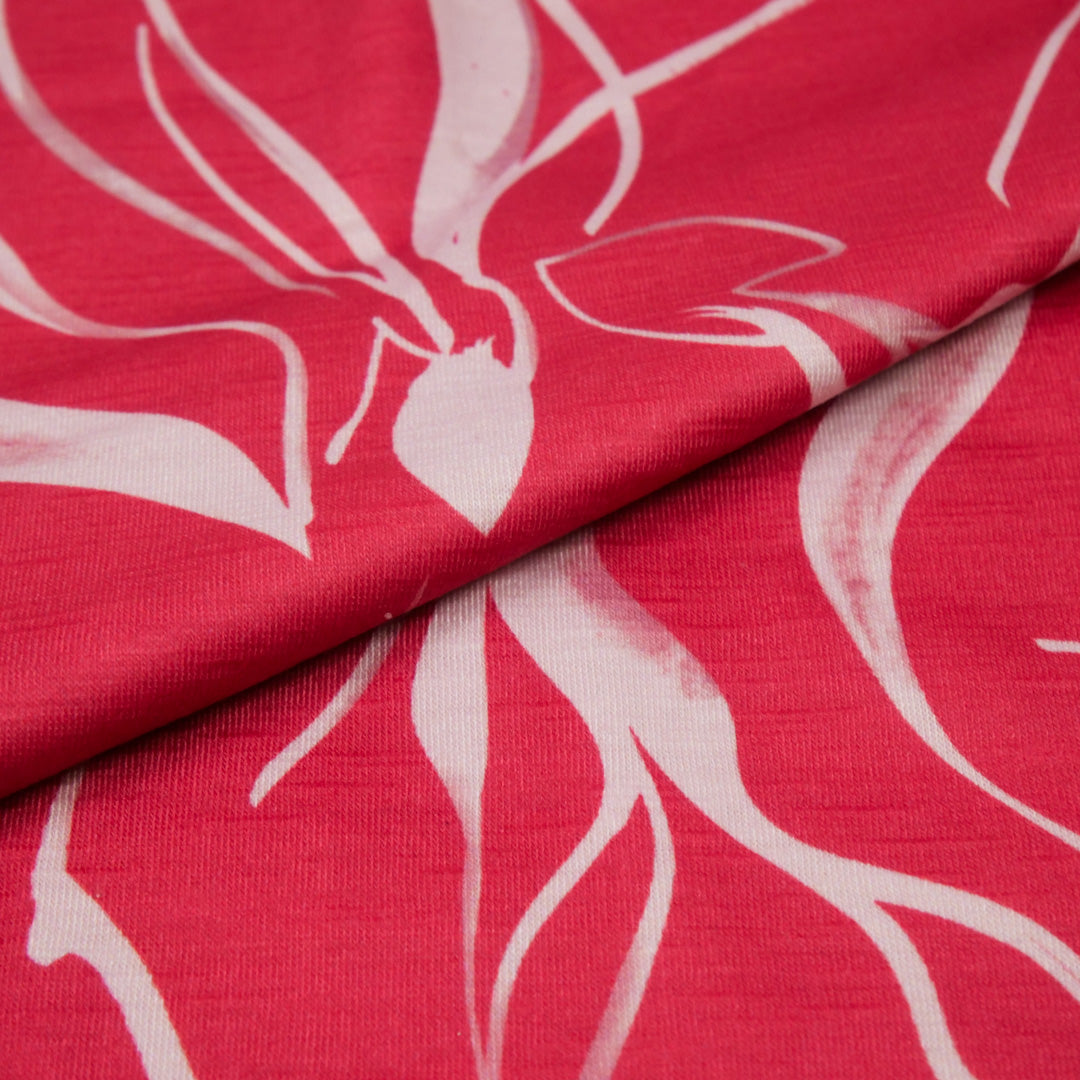 SANTIAGO - SLUB KNIT PRINTS - MONOTONE FLORAL