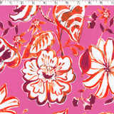 SUNSET SERENADE - SLUB KNIT PRINTS - MONOTONE FLORAL