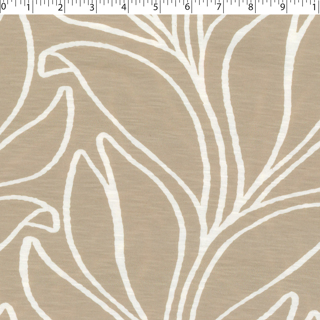 SANTIAGO - SLUB KNIT PRINTS - MONOTONE SCROLL