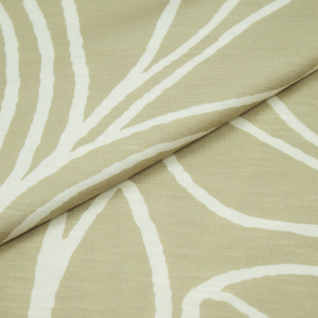 SANTIAGO - SLUB KNIT PRINTS - MONOTONE SCROLL