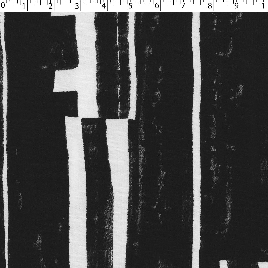 SANTIAGO - SLUB KNIT PRINTS - RECTANGLE ABSTRACT