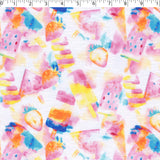 JUSTIN AND JUSTINE - SLUB KNIT PRINTS - WATERCOLOR