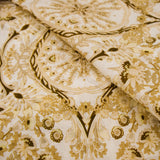 DESERT SANDS - COTTON VOILE PRINTS - ABSTRACT PAISLEY ONE SIDE BORDER