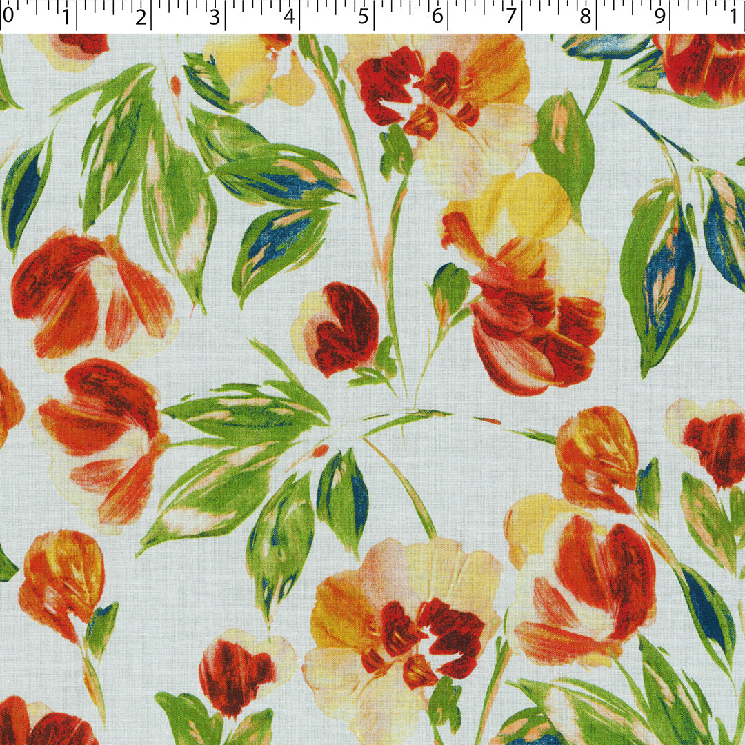 MINERVA - COTTON VOILE PRINTS - TROPICAL FLORAL