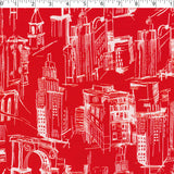 CHIT CHAT COLLECTION - STRETCH COTTON PRINTS - CITYSCAPES