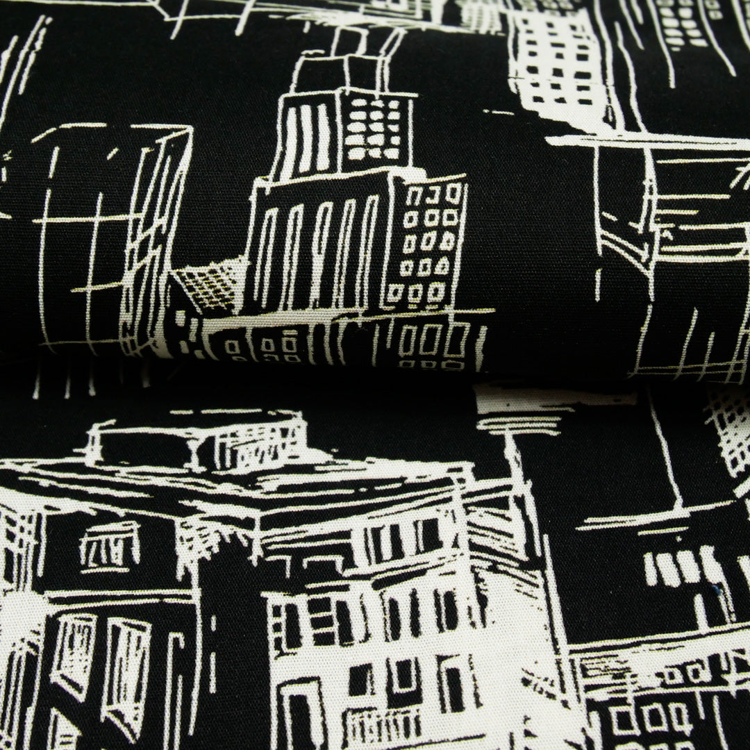 CHIT CHAT COLLECTION - STRETCH COTTON PRINTS - CITYSCAPES