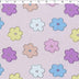 JUSTIN AND JUSTINE - COTTON POPLIN PRINTS - FLAT SPACED FLORAL