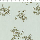 JUSTIN AND JUSTINE - COTTON POPLIN PRINTS - SEA TURTLESTRES
