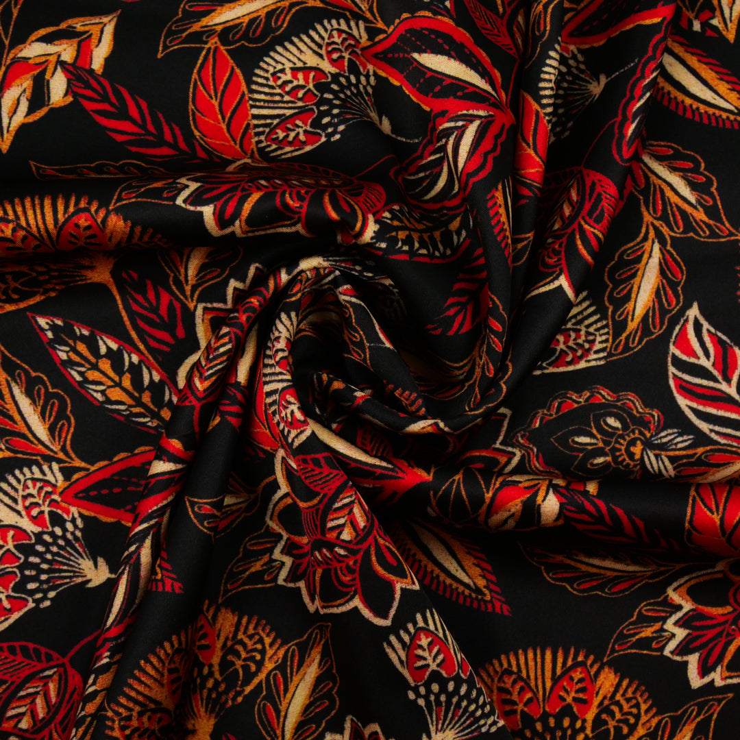 CLARISSA - SATIN PRINTS - ETHNIC FLORAL