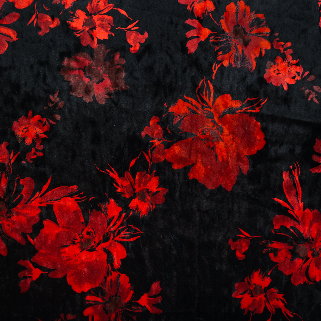 SOIREE - STRETCH VELVET PRINTS - FLORAL