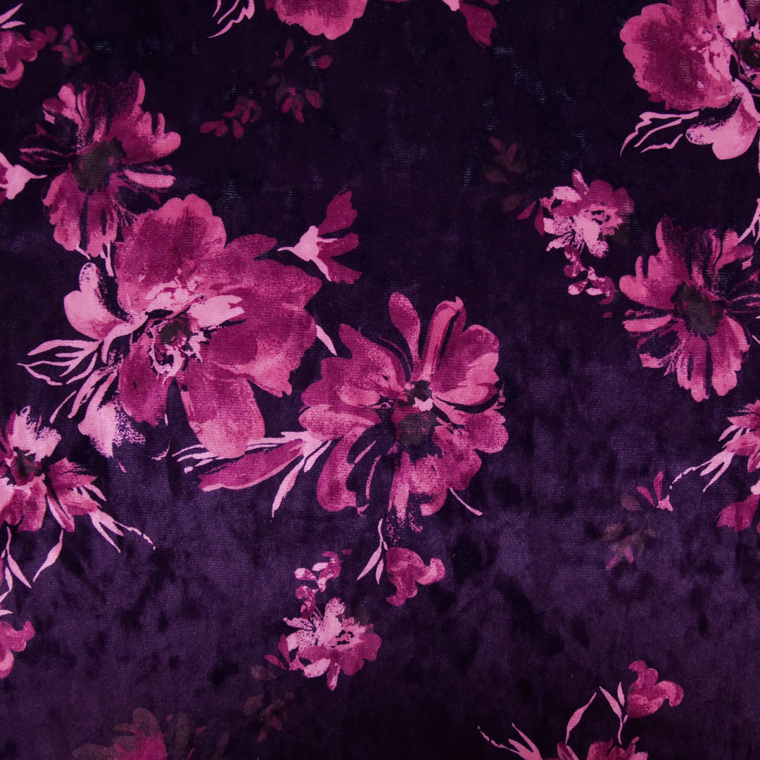 SOIREE - STRETCH VELVET PRINTS - FLORAL