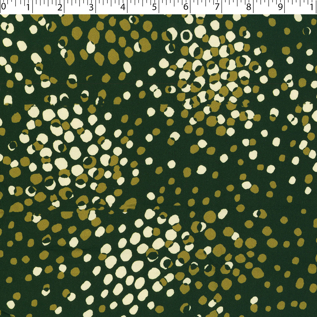 VERDE - RAYON TWILL PRINTS - DOTS