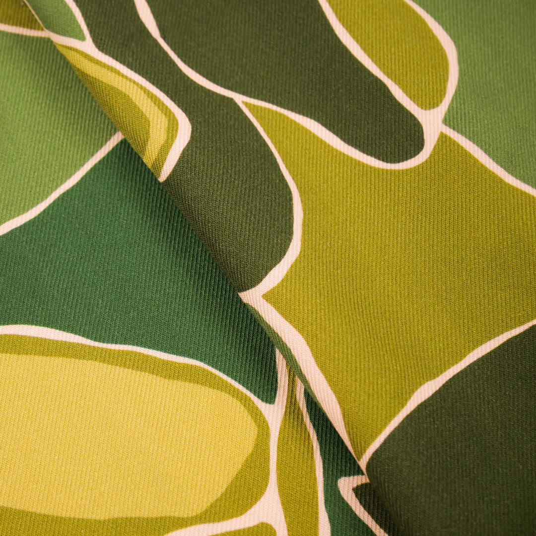 VERDE - RAYON TWILL PRINTS - FLAT FLORAL