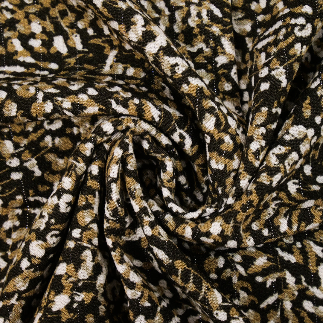 PANDORA - METALLIC CRINKLE STRIPE - ABSTRACT LEAVES