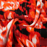 PANDORA - METALLIC CRINKLE STRIPE - DISTRESSED FLORAL