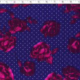 PANDORA - METALLIC CRINKLE STRIPE - ROSES