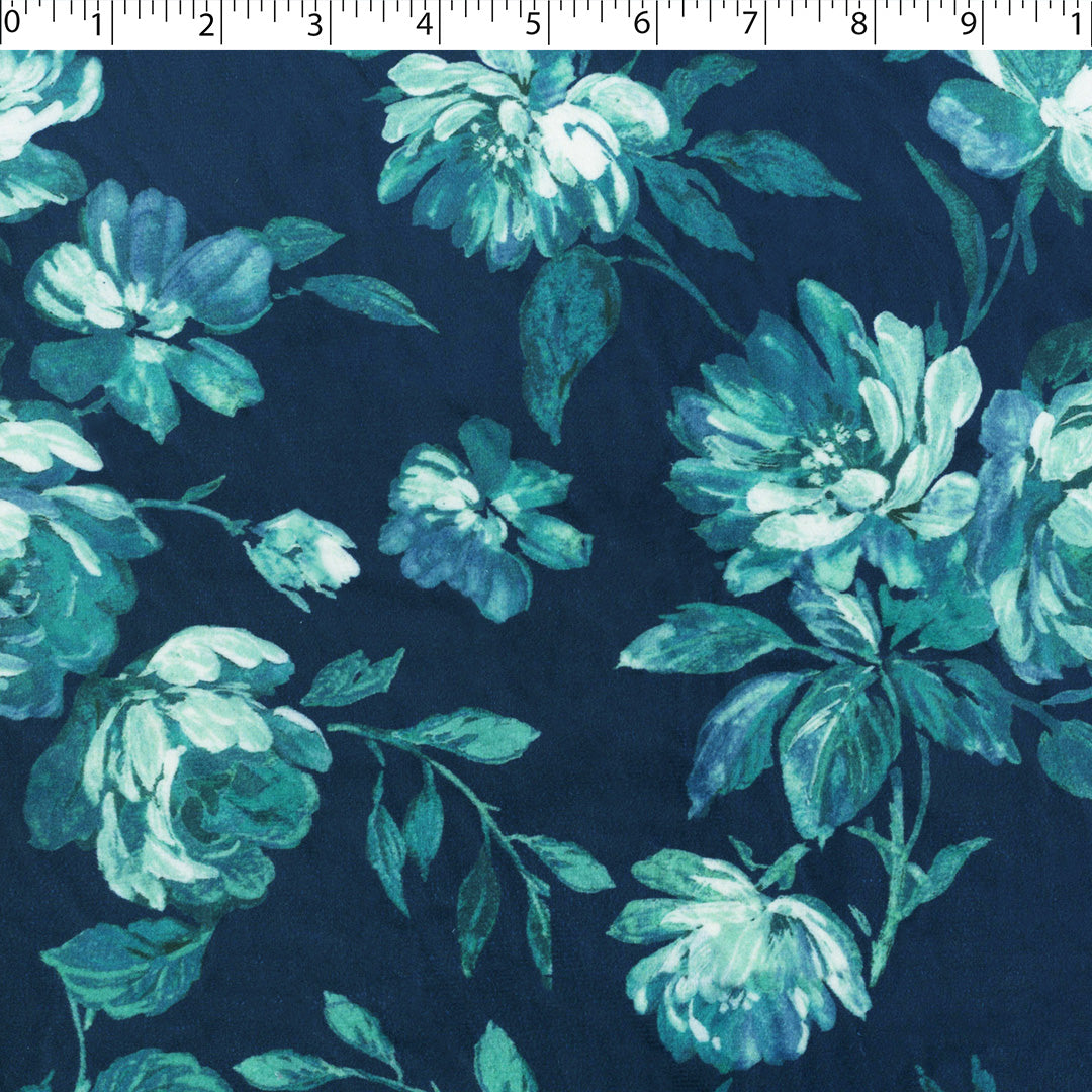 LOUELLA - PRINTED VELVET - FLORAL