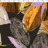 PANDORA - RAYON SATIN PRINTS - ABSTRACT LEAVES