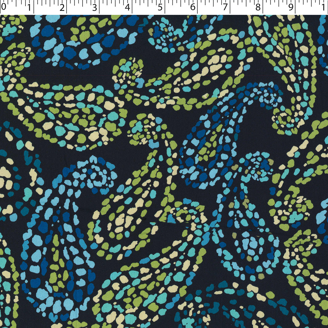 PANDORA - RAYON SATIN PRINTS - PAISLEY