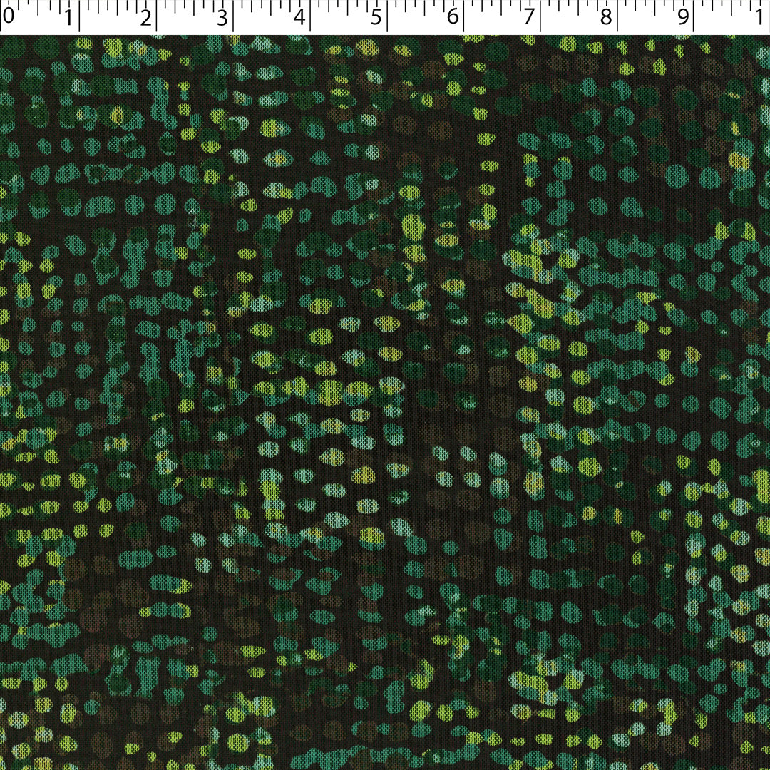 VERDE - MESH PRINTS - IRREGULAR DOTS