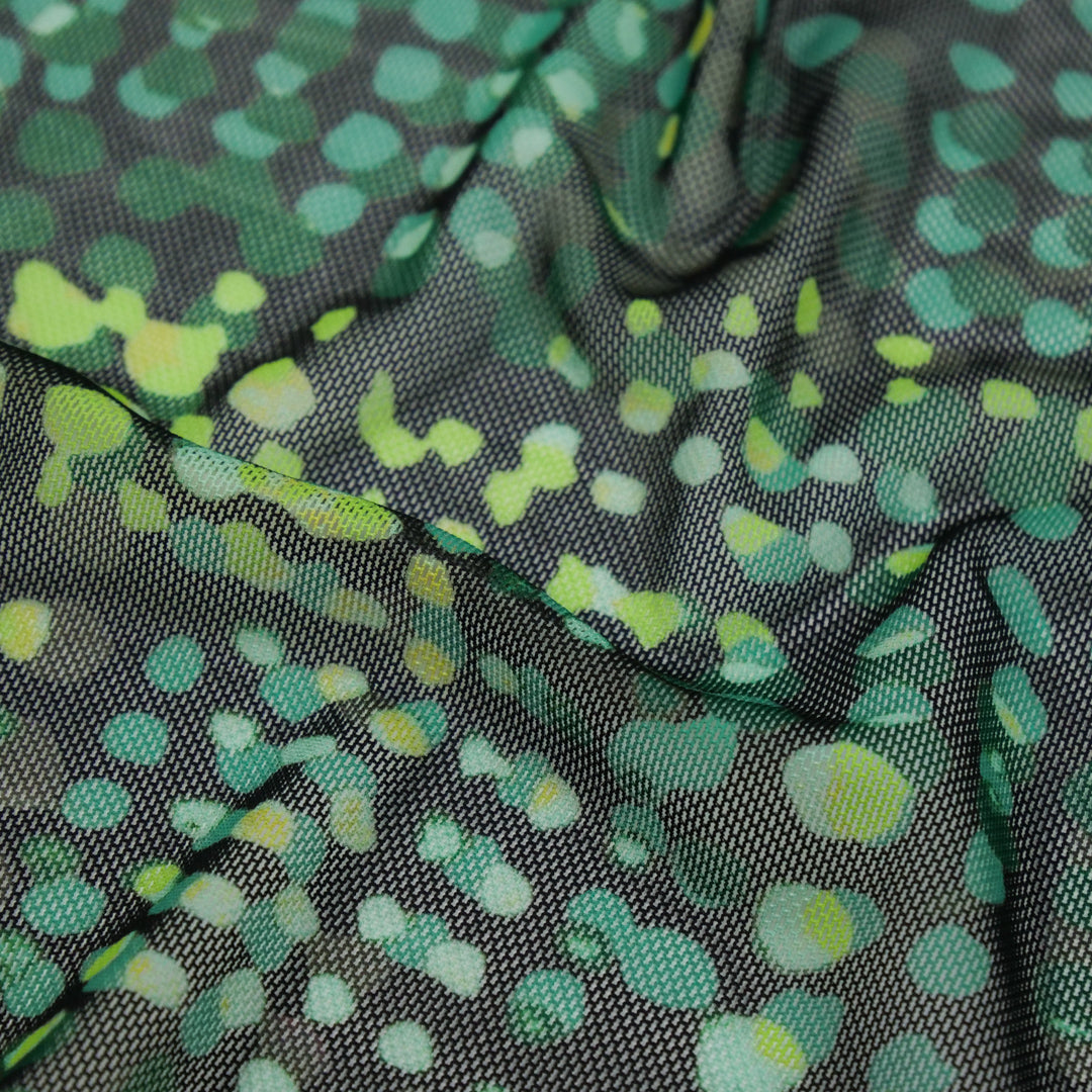 VERDE - MESH PRINTS - IRREGULAR DOTS