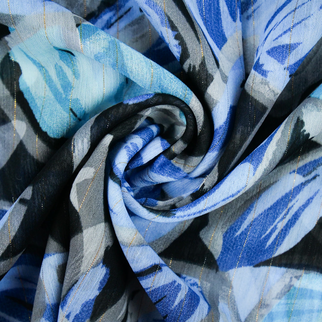 CANNES - METALLIC PRINTS - FLORAL ABSTRACT