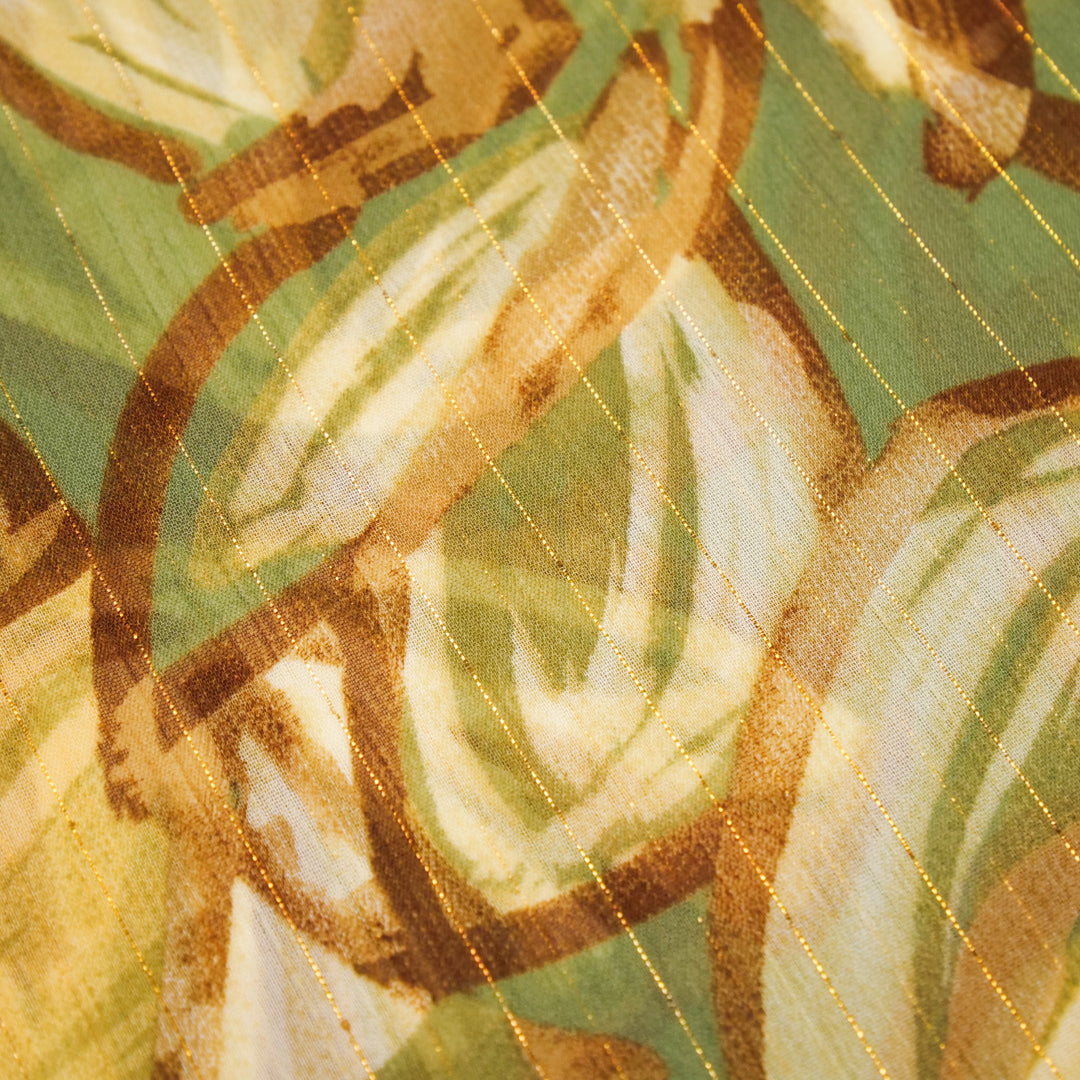 CANNES - METALLIC PRINTS - FLORAL ABSTRACT