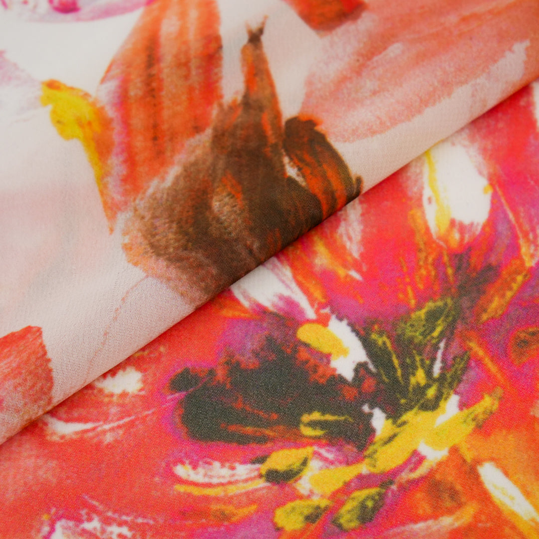 ELEGANZA - CHIFFON PRINTS - WATERCOLOUR FLORAL
