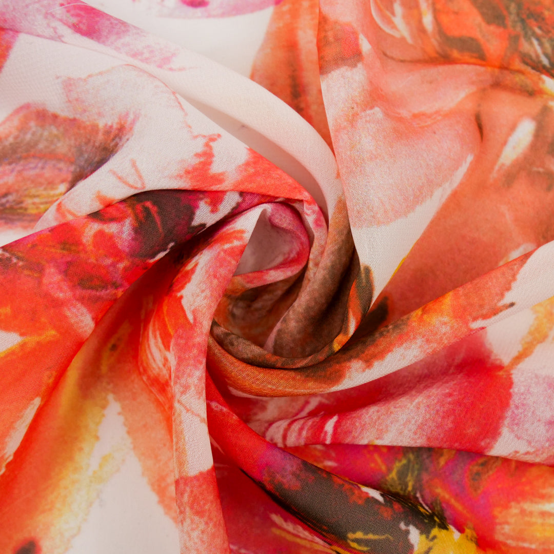 ELEGANZA - CHIFFON PRINTS - WATERCOLOUR FLORAL