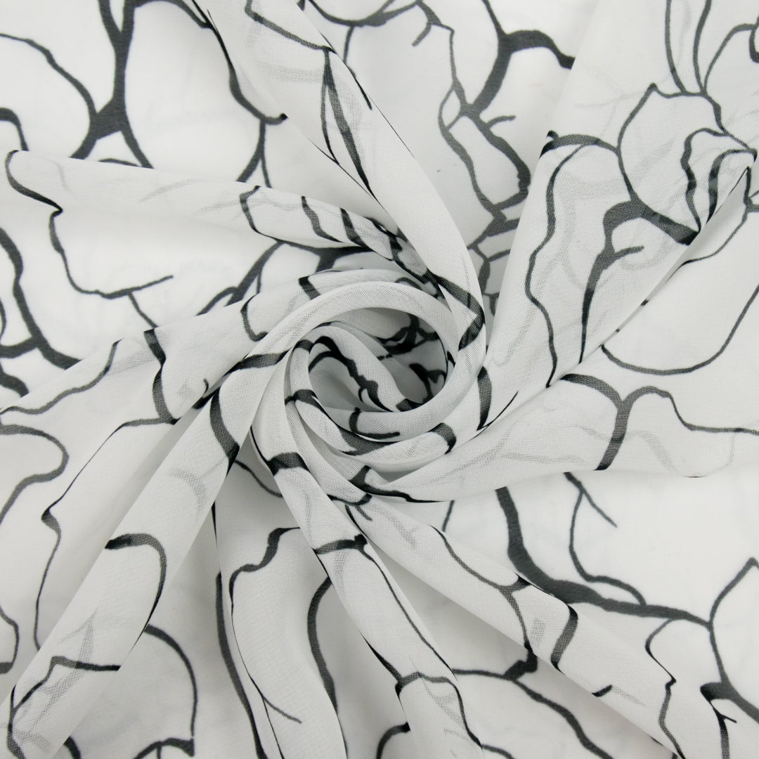 MUSE COLLECTION - CHIFFON PRINTS - FLAT FLORAL