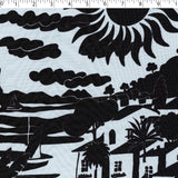 MUSE COLLECTION - CHIFFON PRINTS - SCENIC RESORT BORDER
