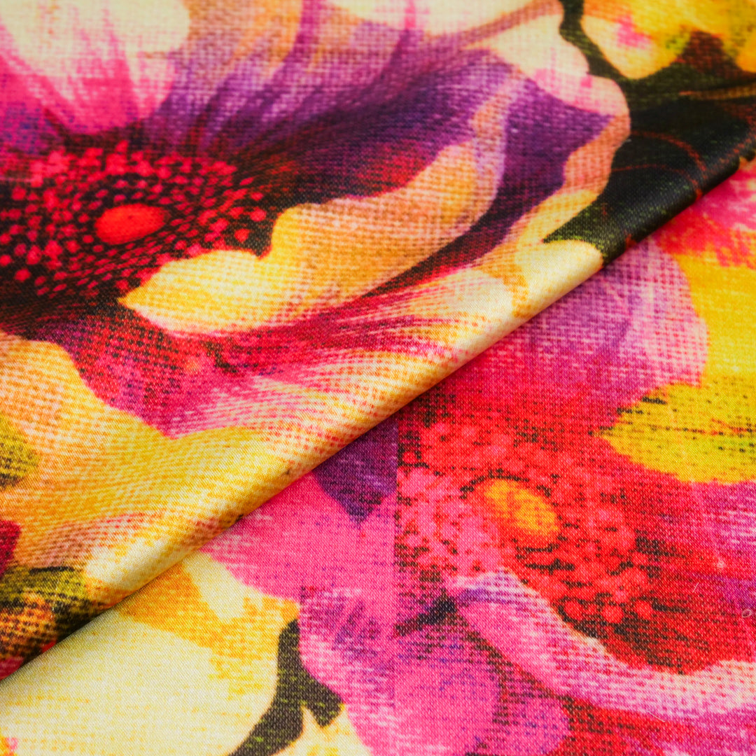 LAST DANCE COLLECTION - SATIN PRINTS - ABSTRACT FLORAL