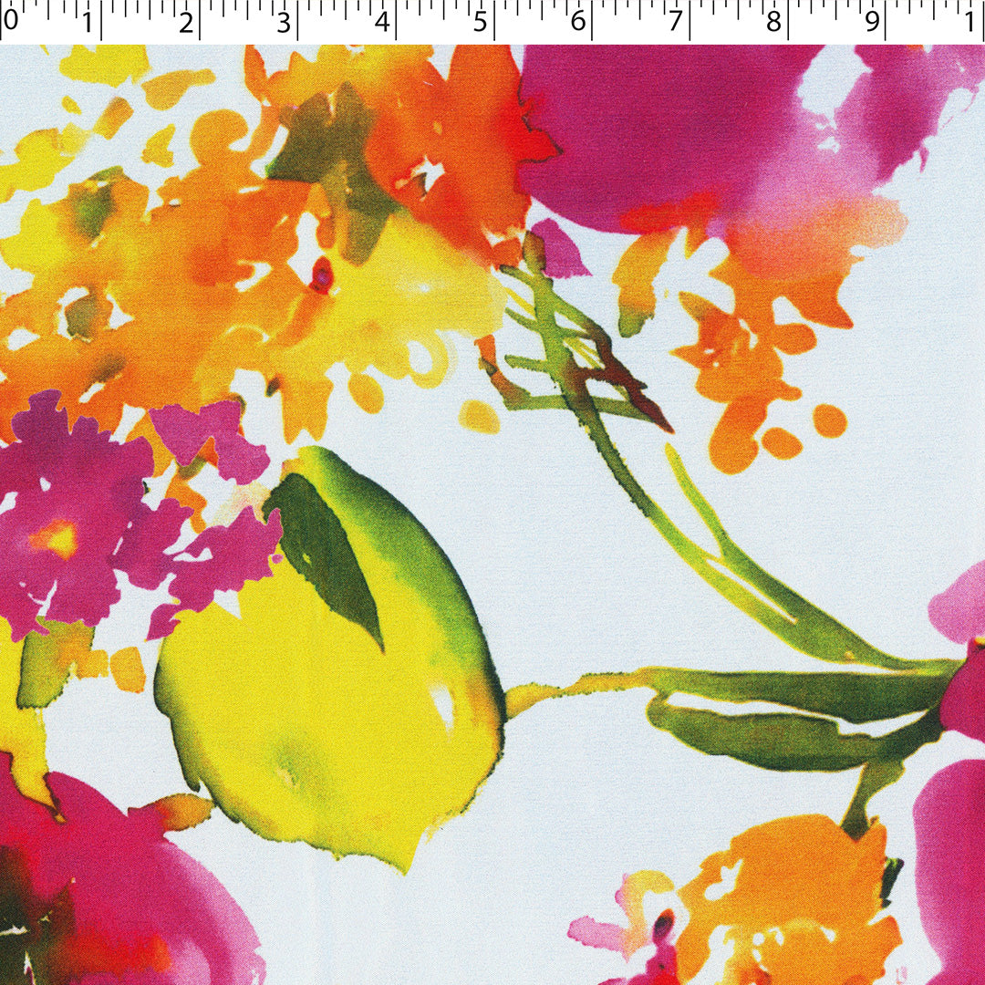 LAST DANCE COLLECTION - SATIN PRINTS - WATERCOLOUR FLORAL