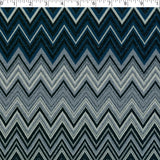 BLUE HORIZON - CHEVRON KNIT PRINT