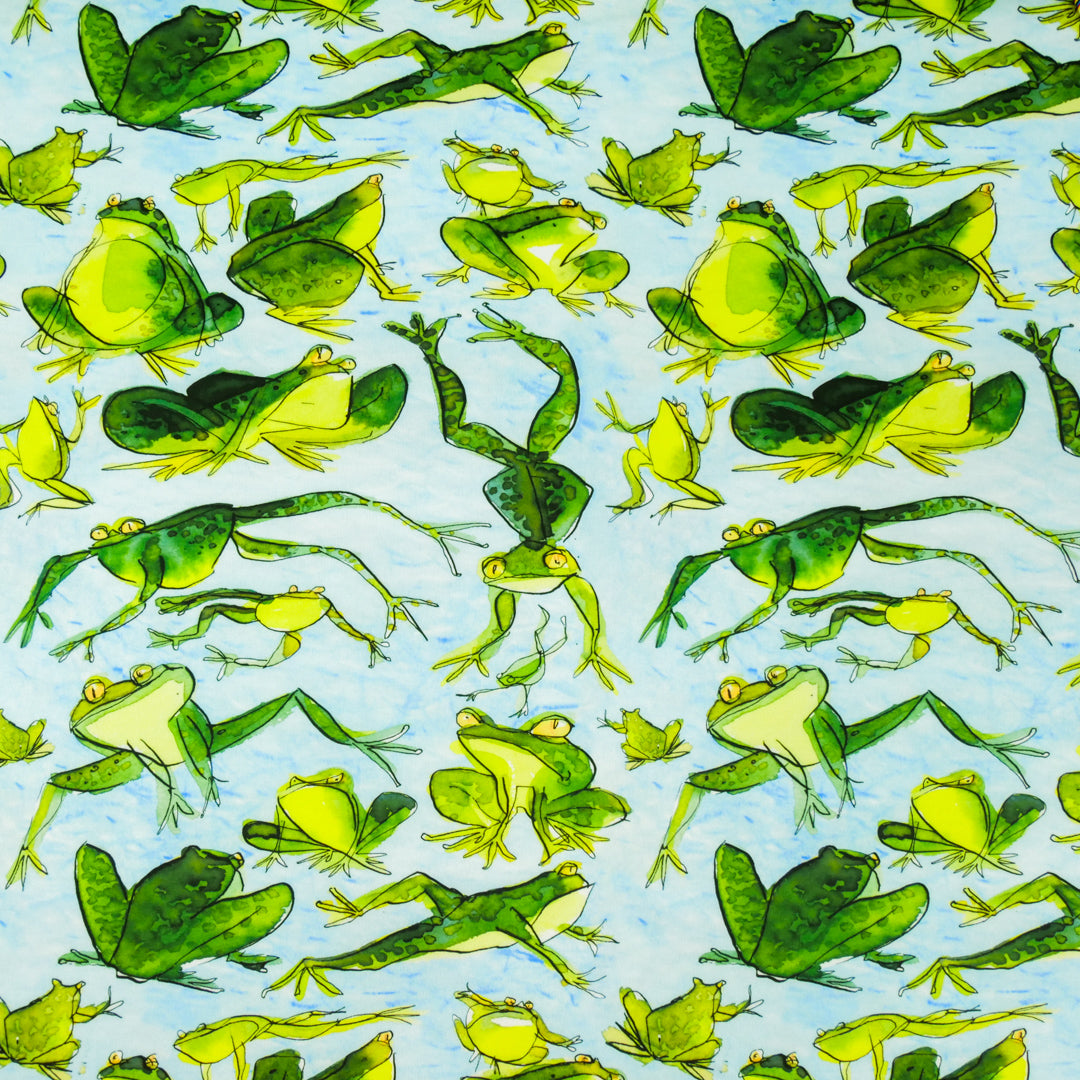 Frog Primts ARIELLE - KNIT PRINTS - FROGS – Fabricland Online