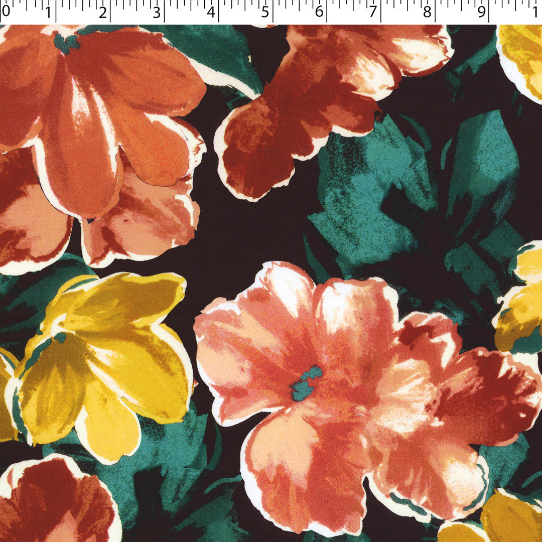 DELPHINE - KNIT PRINTS - ABSTRACT FLORAL