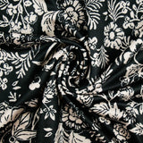 DELPHINE - KNIT PRINTS - MONOTONE FLORAL