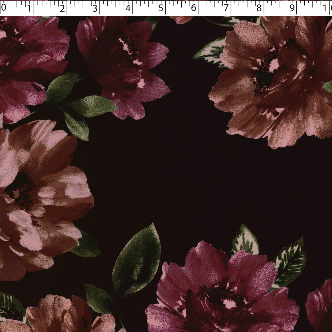 CLARISSA SATIN PRINTS - LARGE FLORAL